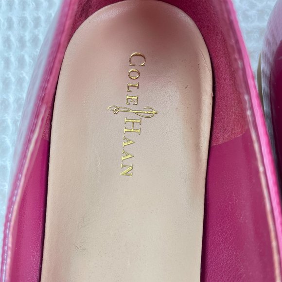 COLE HAAN fuschia slip on low heel flats - like new!  SZ 8 - Picture 11 of 15
